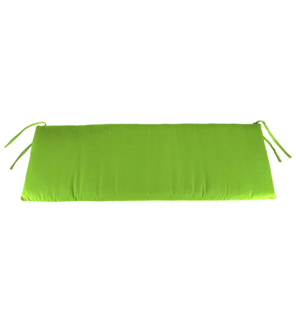 Plow & Hearth Outdoor Furniture Cushions Outdoor Living Polyester Classic Swing/Bench Cushion, 41" X 20" X 3" - Aqua