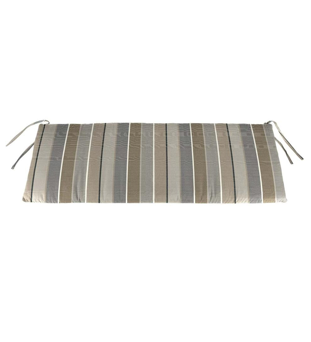 Plow & Hearth Outdoor Furniture Cushions Outdoor Living Sunbrella Classic Swing/Bench Cushion, 41" X 20" X 3" - Bandana