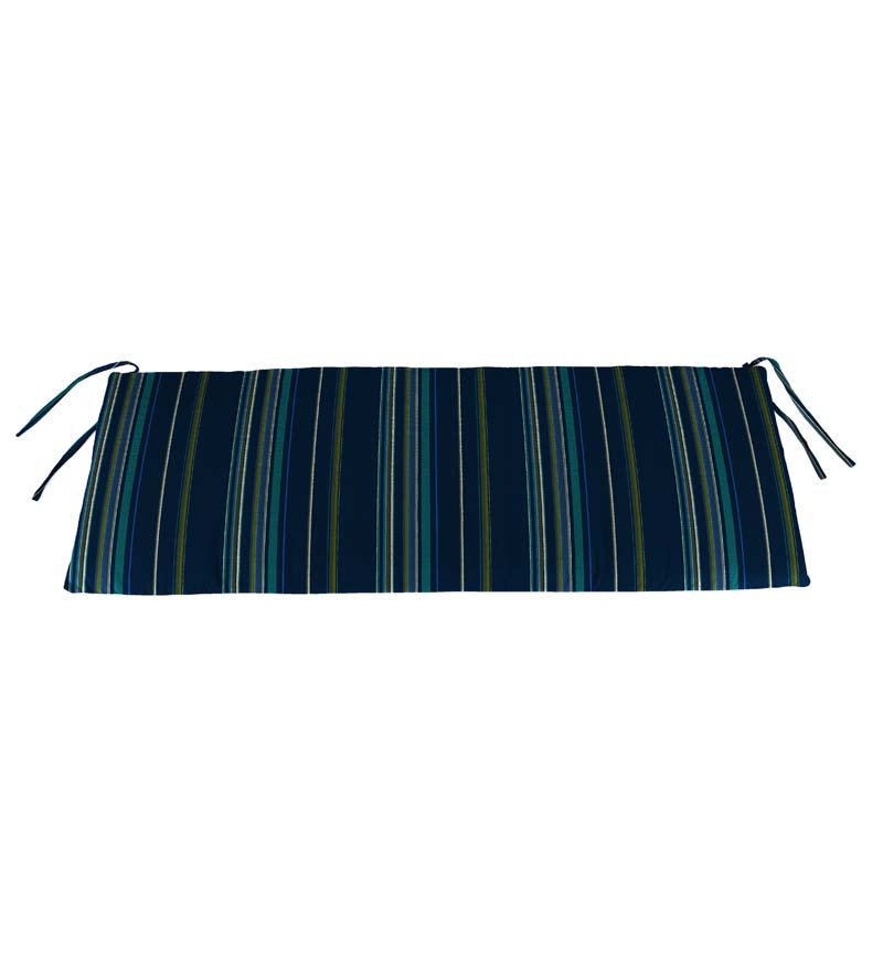 Plow & Hearth Outdoor Furniture Cushions Outdoor Living Sunbrella Classic Swing/Bench Cushion, 41" X 20" X 3" - Bandana