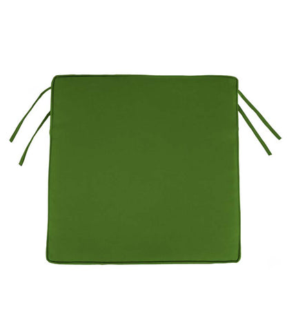 Plow & Hearth Outdoor Furniture Cushions Outdoor Living Deluxe Sunbrella Square Cushion With Ties 20½" X 20½" X 2½" - Bandana