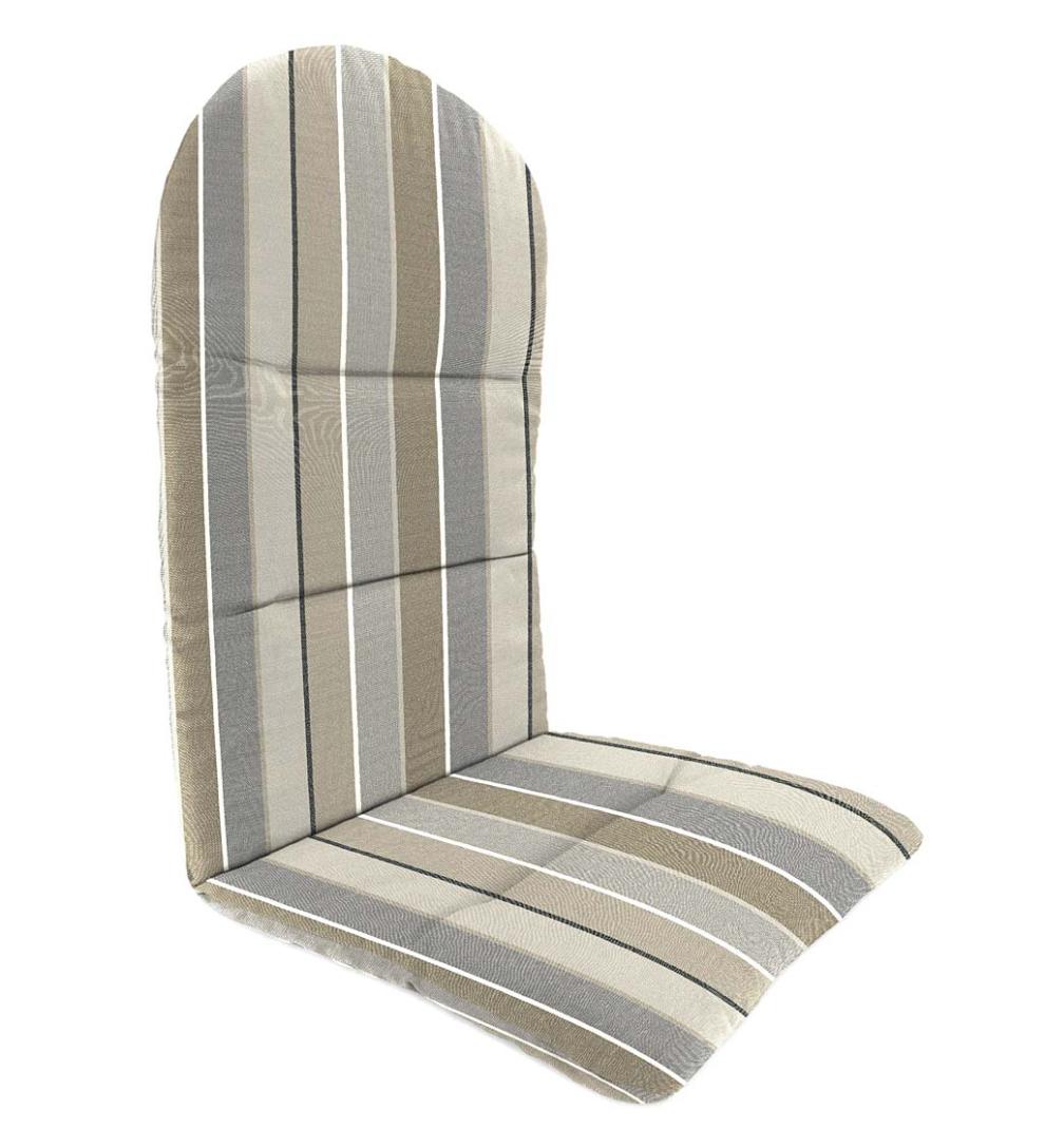 Plow & Hearth Outdoor Furniture Cushions Outdoor Living Sunbrella Classic Adirondack Cushion, 49" X 20½" X 2½"; Hinged At 18" From Bottom - Beachglass