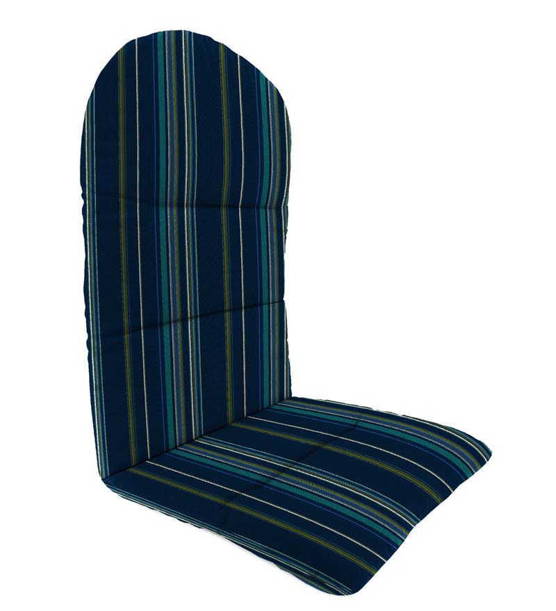 Plow & Hearth Outdoor Furniture Cushions Outdoor Living Sunbrella Classic Adirondack Cushion, 52" X 20½" X 2½"; Hinged At 18½" From Bottom - Beachglass