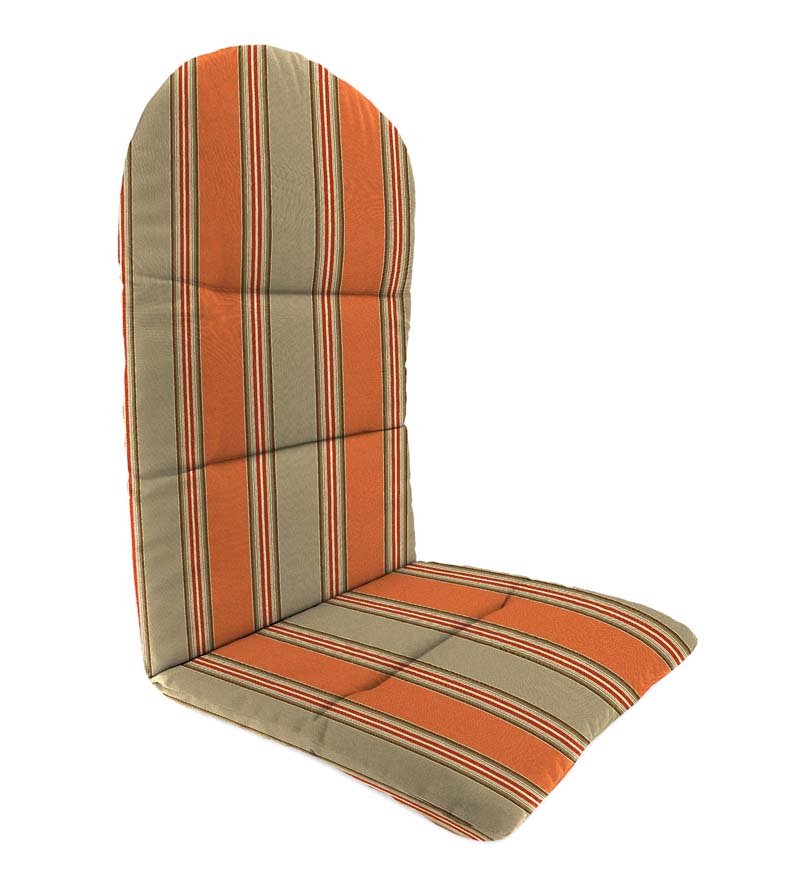 Plow & Hearth Outdoor Furniture Cushions Outdoor Living Sunbrella Classic Adirondack Cushion, 52" X 20½" X 2½"; Hinged At 18½" From Bottom - Beachglass