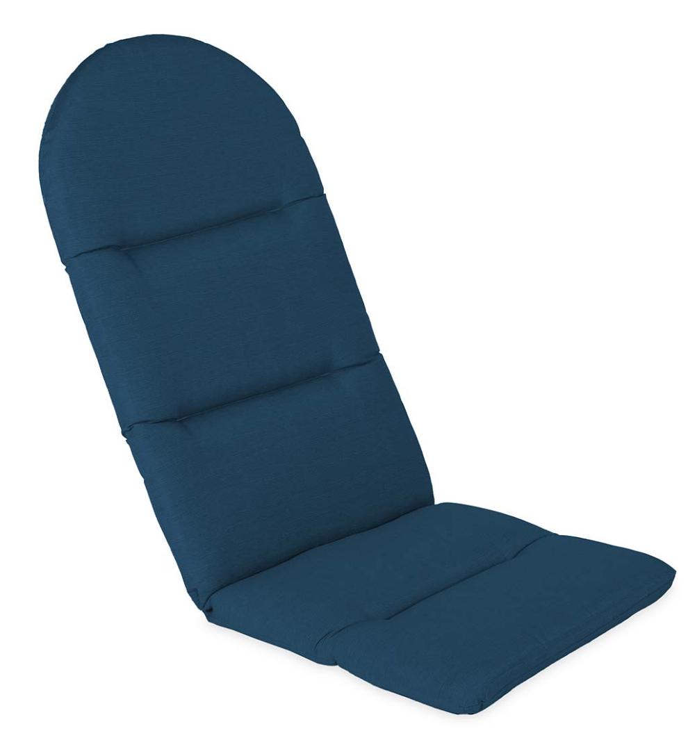 Plow & Hearth Outdoor Furniture Cushions Outdoor Living Sunbrella Classic Adirondack Cushion, 52" X 20½" X 2½"; Hinged At 18½" From Bottom - Beachglass