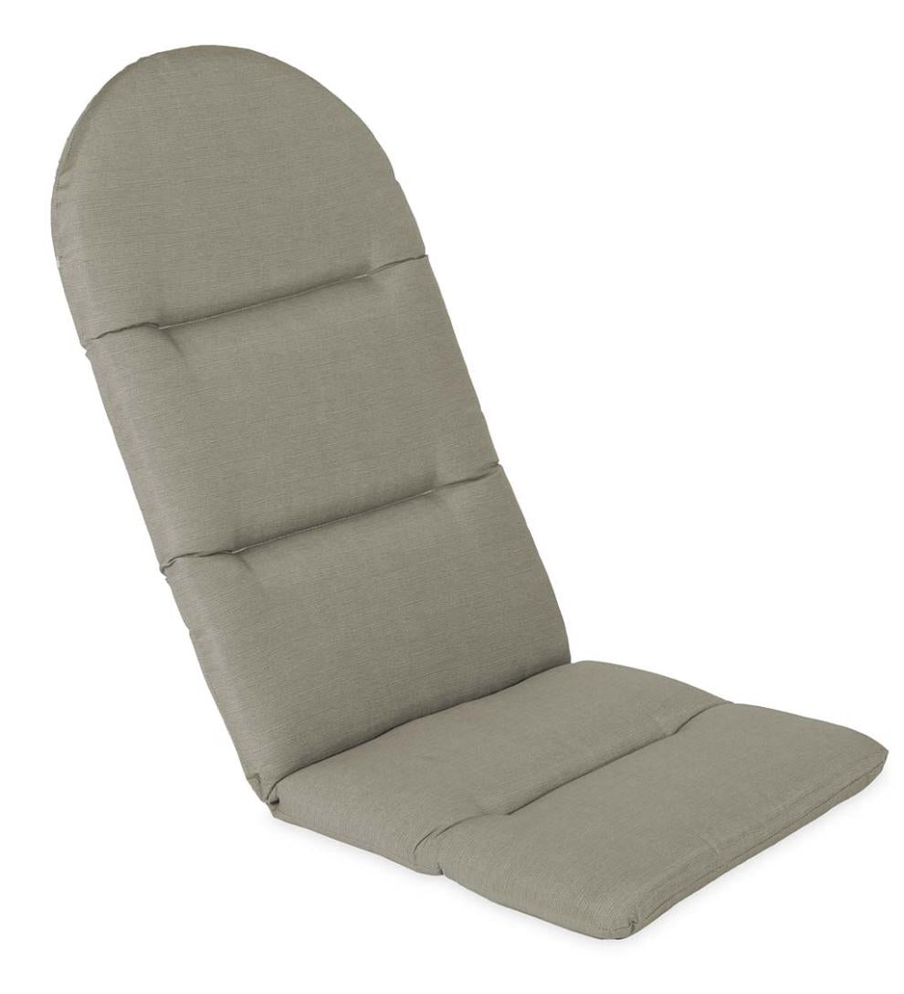 Plow & Hearth Outdoor Furniture Cushions Outdoor Living Sunbrella Classic Adirondack Cushion, 52" X 20½" X 2½"; Hinged At 18½" From Bottom - Beachglass
