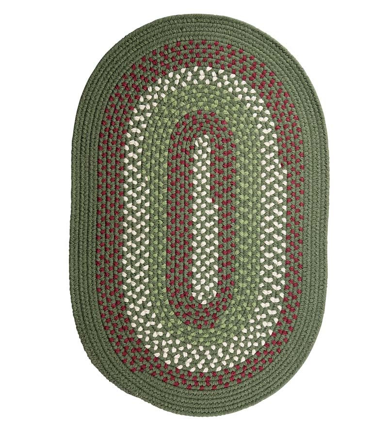 Plow & Hearth Stair Treads & Rug Pads Indoor Living Solid Color Country Classic Braided Polypropylene Stair Tread, 8" X 28" - Black