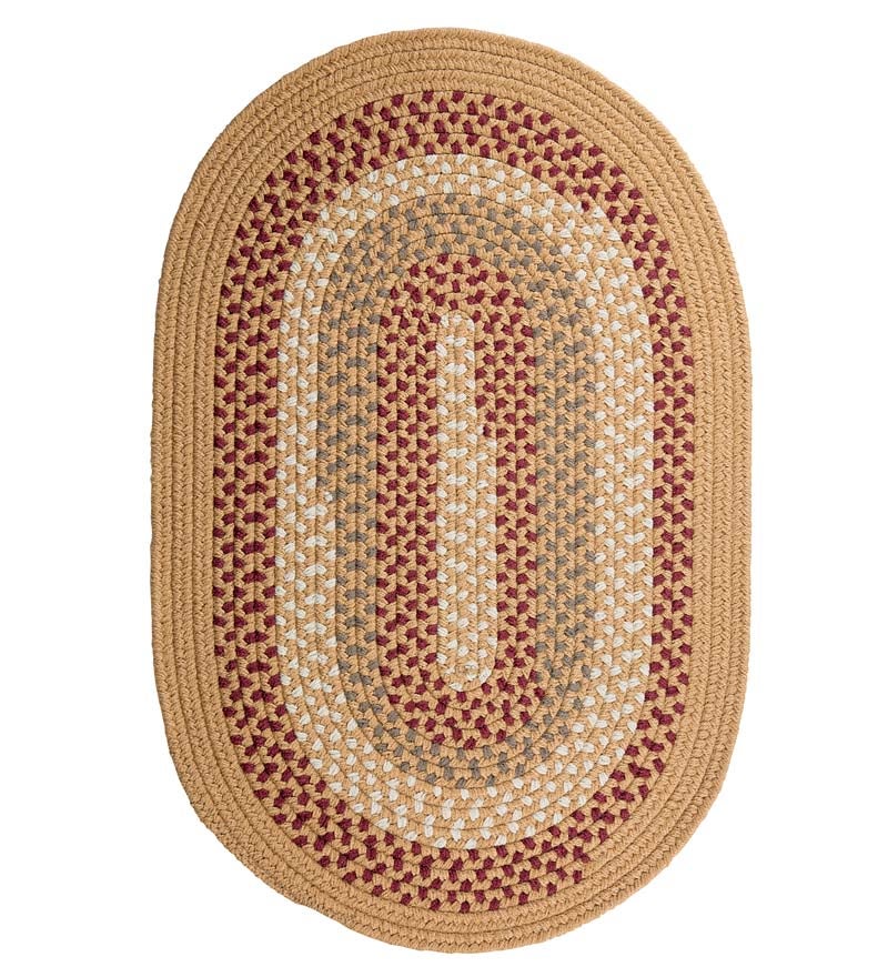 Plow & Hearth Stair Treads & Rug Pads Indoor Living Solid Color Country Classic Braided Polypropylene Stair Tread, 8" X 28" - Black