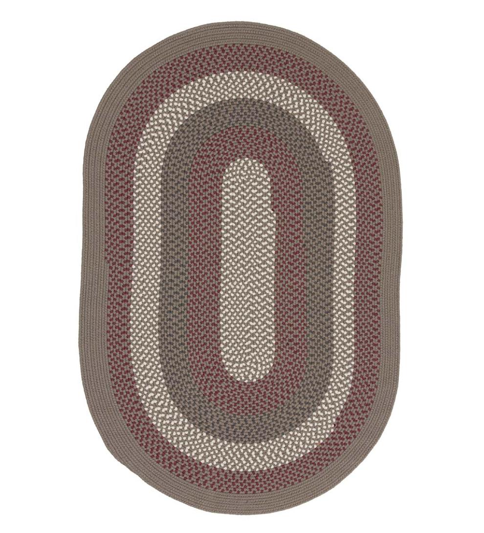 Plow & Hearth Stair Treads & Rug Pads Indoor Living Solid Color Country Classic Braided Polypropylene Stair Tread, 8" X 28" - Black