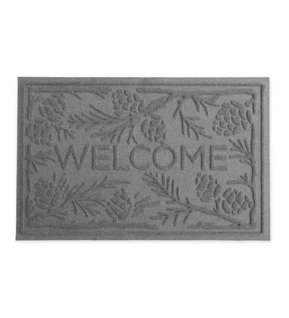 Plow & Hearth Doormats Indoor Living Waterhog Pine Welcome Doormat, 2' X 3' - Bordeaux