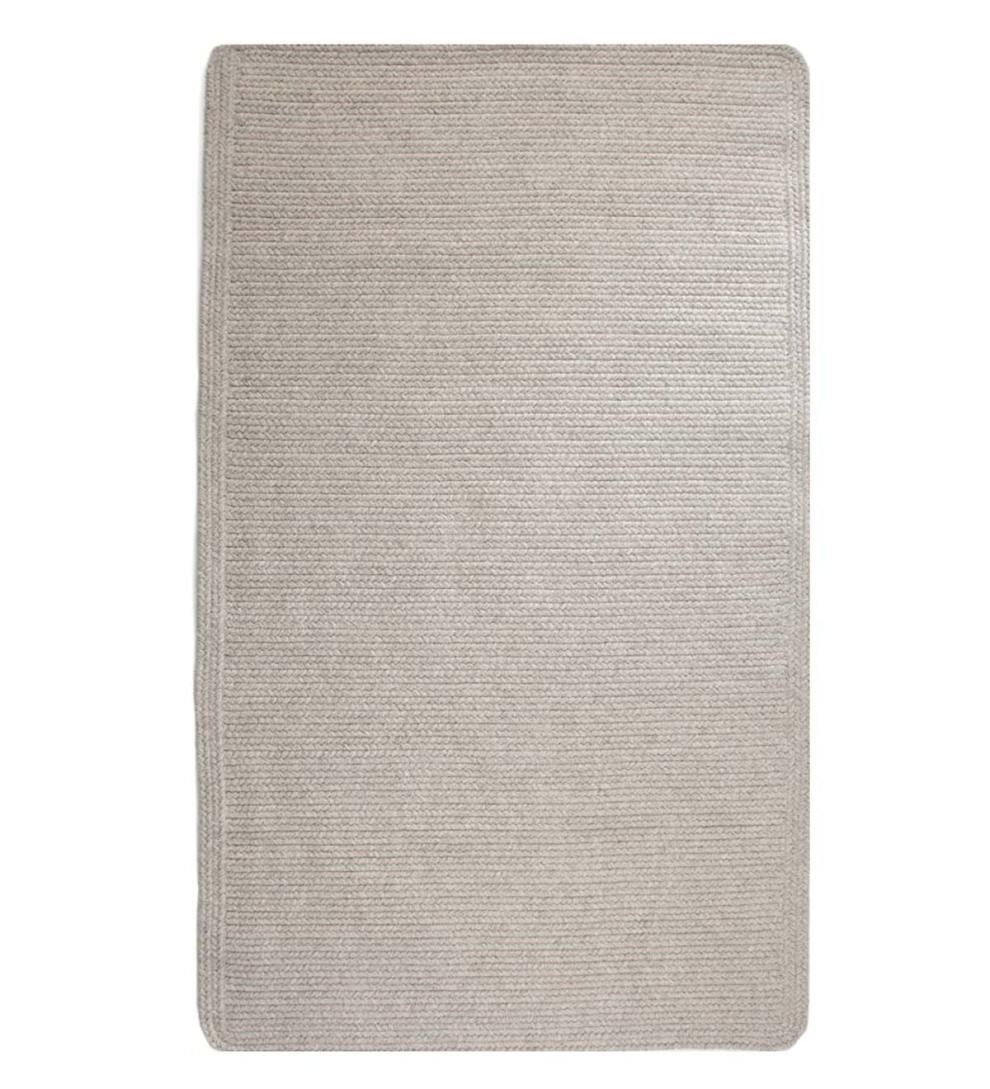 Plow & Hearth Hearth Rugs Fireplace & Hearth Blue Ridge Rectangle Wool Braided Rug, 2' X 3' - Moss Multi