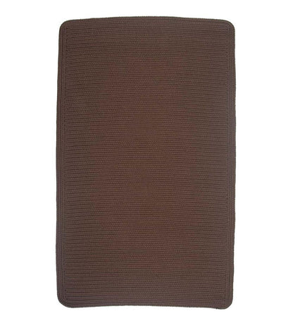 Plow & Hearth Hearth Rugs Fireplace & Hearth Blue Ridge Rectangle Wool Braided Rug, 2' X 3' - Moss Multi