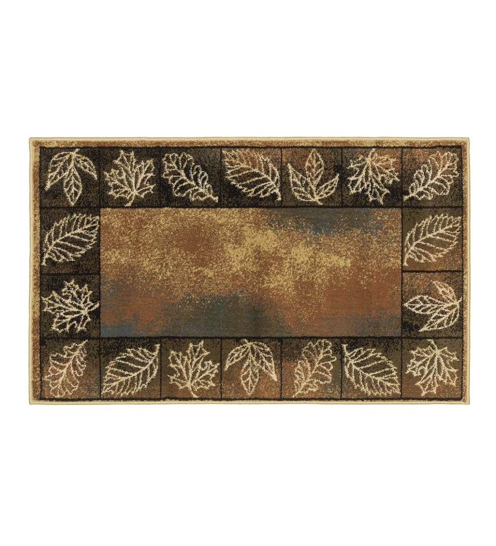 Plow & Hearth Hearth Rugs Fireplace & Hearth Vista Autumn Leaves Rug, 30" X 50"