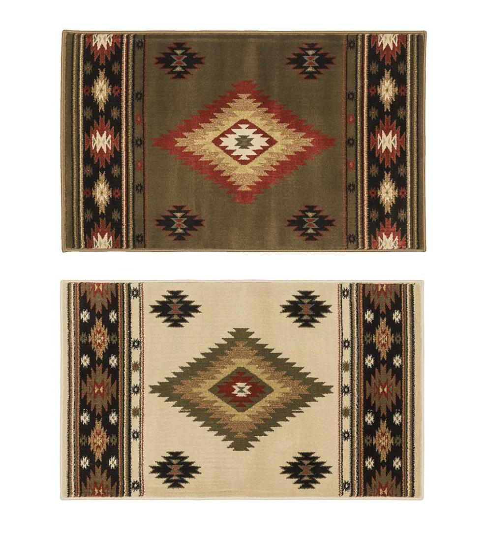 Plow & Hearth Home Accents Indoor Living Vista Desert Rug, 30" X 50" - Beige